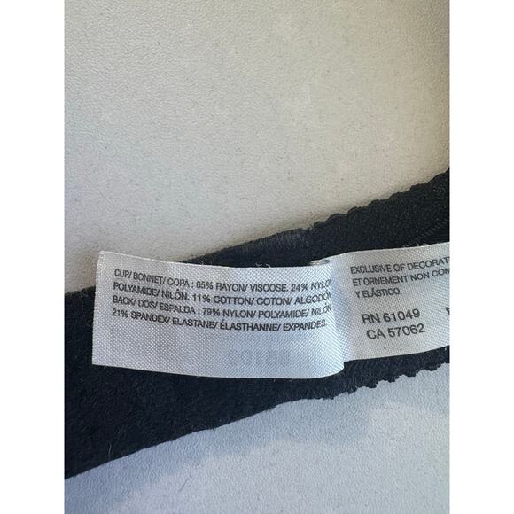 Wacoal Womens Arabesque Underwire Bra Black Size 34D Lace Unlined 85199 Unpadded - Picture 5 of 6